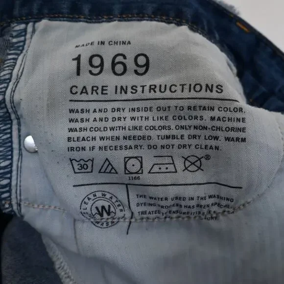 GAP 1969 Women's 29/8 Side Zip Cutoff Denim Jean Shorts - Picture 10 of 10